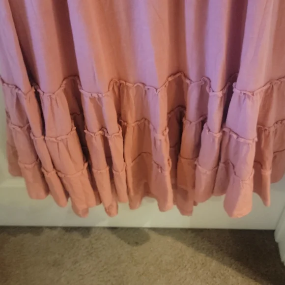 Lucky Brand Apricot Boho knit maxi dress size XL - Picture 2 of 12